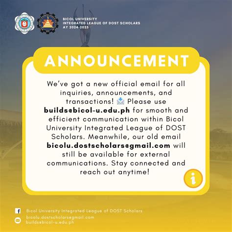 ANNOUNCEMENT The DOST.